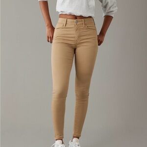 American Eagle Khaki Skinny Jeggings